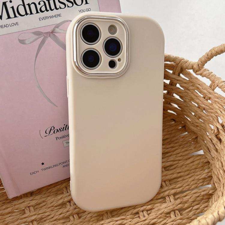 Fat Dun Solid Color Metal Photo Frame TPU Phone Case