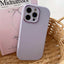 Fat Dun Solid Color Metal Photo Frame TPU Phone Case