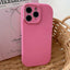 Fat Dun Solid Color Metal Photo Frame TPU Phone Case