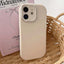 Fat Dun Solid Color Metal Photo Frame TPU Phone Case