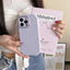 Fat Dun Solid Color Metal Photo Frame TPU Phone Case