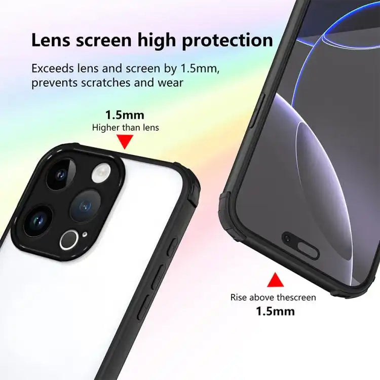 Four Corners Shield Shockproof TPU Hybrid PC Phone Case