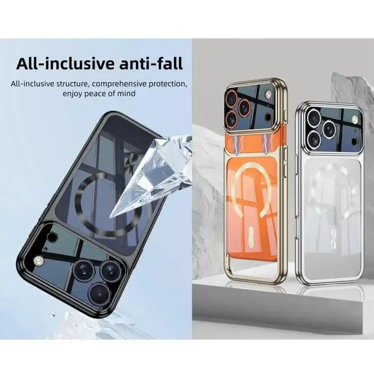 GKK Electroplating Phantom Splicing MagSafe Magnetic Phone Case MyMobile