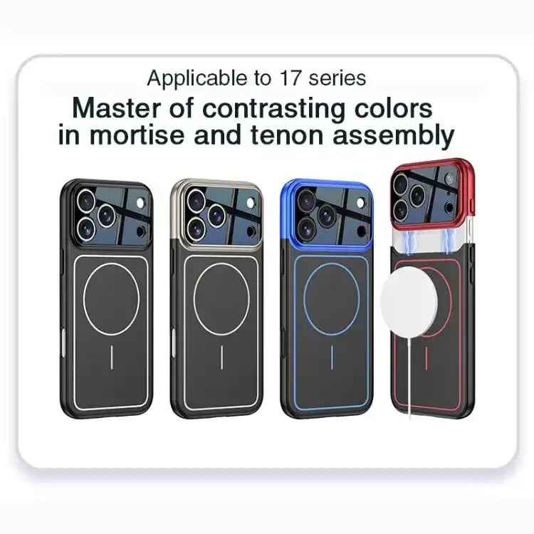 GKK Color Master Splicing MagSafe Magnetic Frame Phone Case