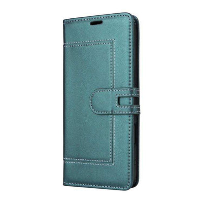 Stitched Magnetic Buckle Leather Phone Case