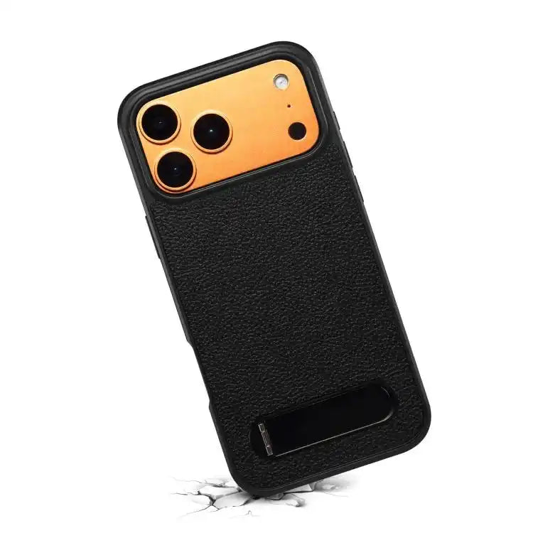 Denior A25 Litchi Texture MagSafe Phone Case with Holder MyMobile