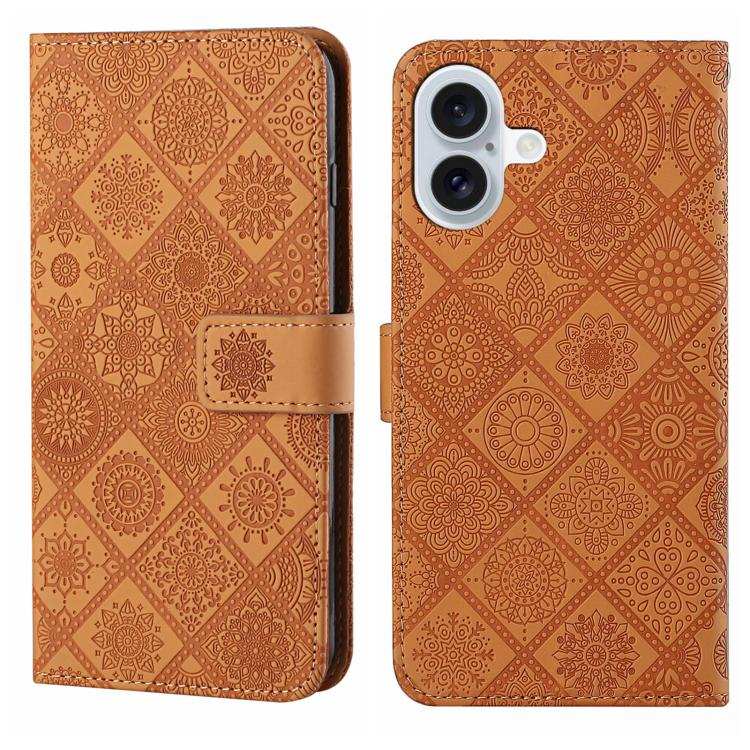 Ethnic Style Embossed Pattern Leather Phone Case