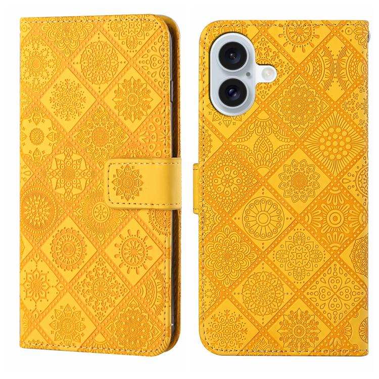 Ethnic Style Embossed Pattern Leather Phone Case