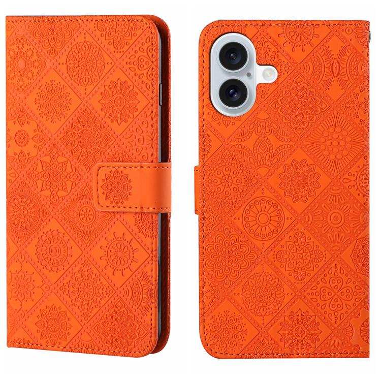 Ethnic Style Embossed Pattern Leather Phone Case