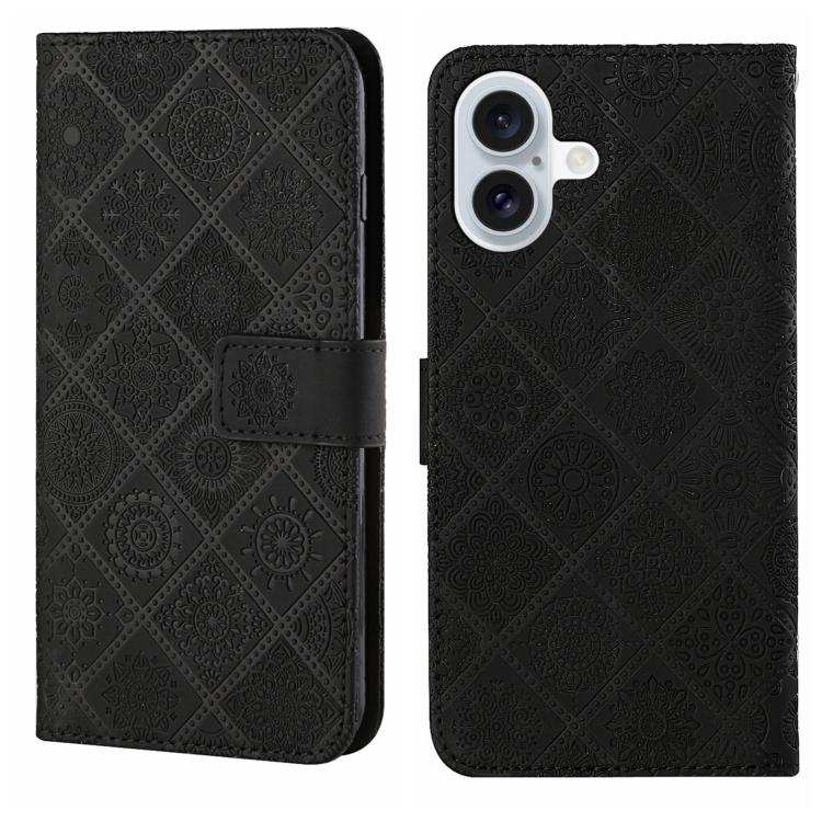 Ethnic Style Embossed Pattern Leather Phone Case