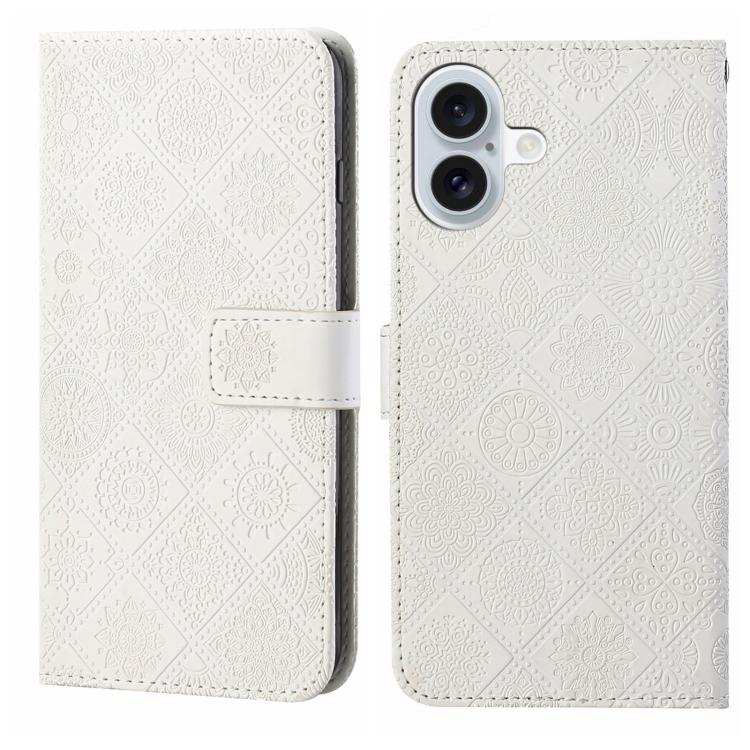 Ethnic Style Embossed Pattern Leather Phone Case