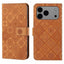 Ethnic Style Embossed Pattern Leather Phone Case
