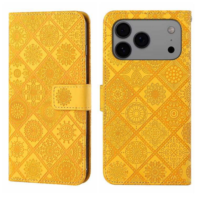 Ethnic Style Embossed Pattern Leather Phone Case