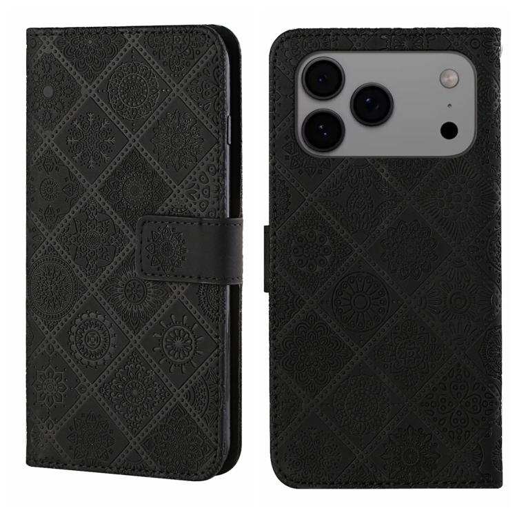 Ethnic Style Embossed Pattern Leather Phone Case