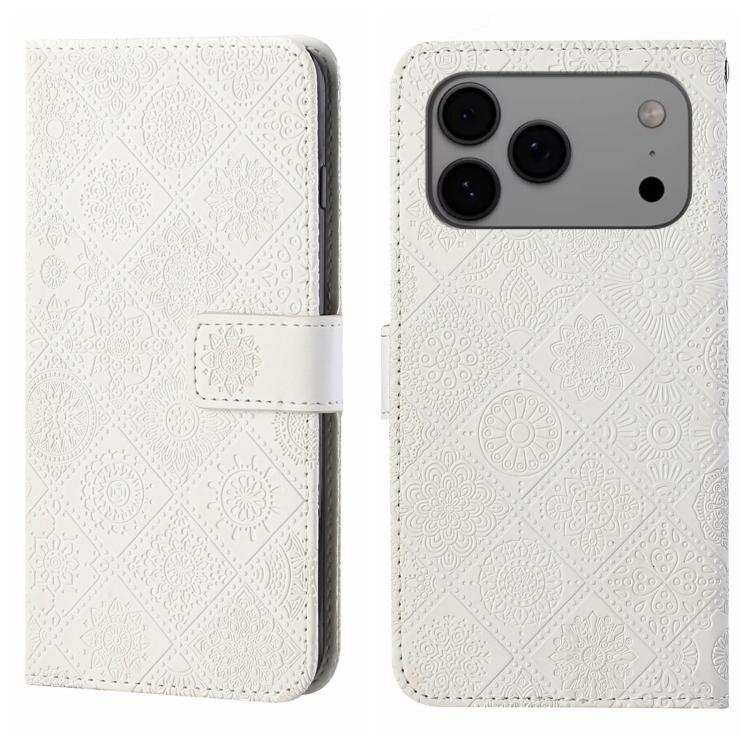 Ethnic Style Embossed Pattern Leather Phone Case