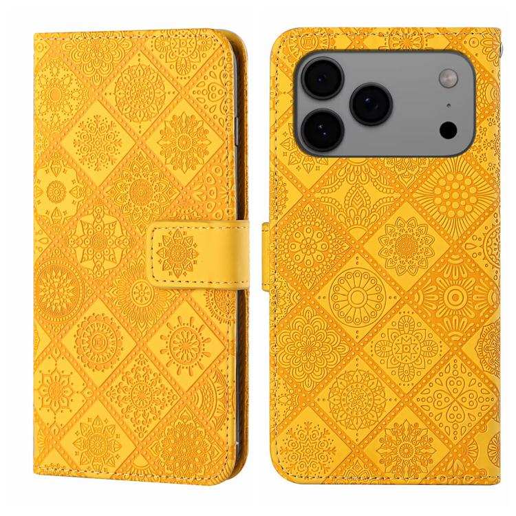 Ethnic Style Embossed Pattern Leather Phone Case
