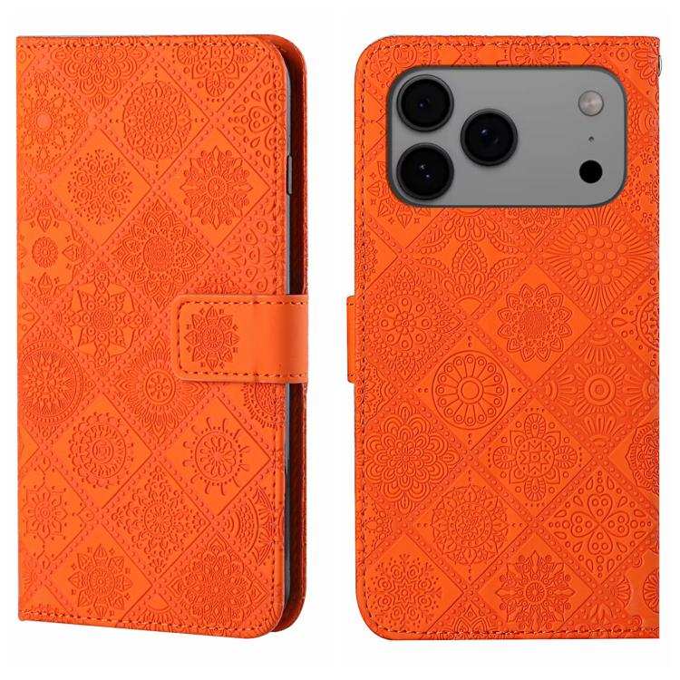 Ethnic Style Embossed Pattern Leather Phone Case