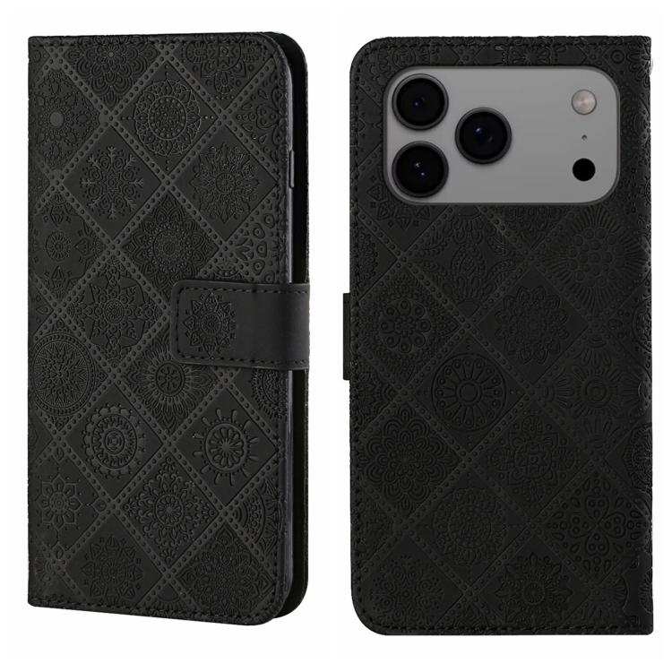Ethnic Style Embossed Pattern Leather Phone Case