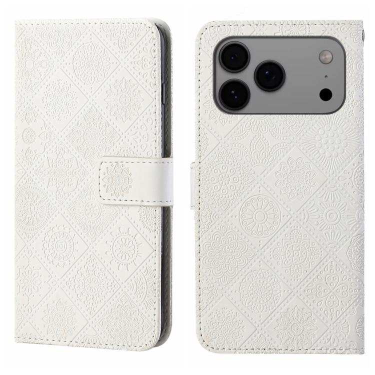 Ethnic Style Embossed Pattern Leather Phone Case