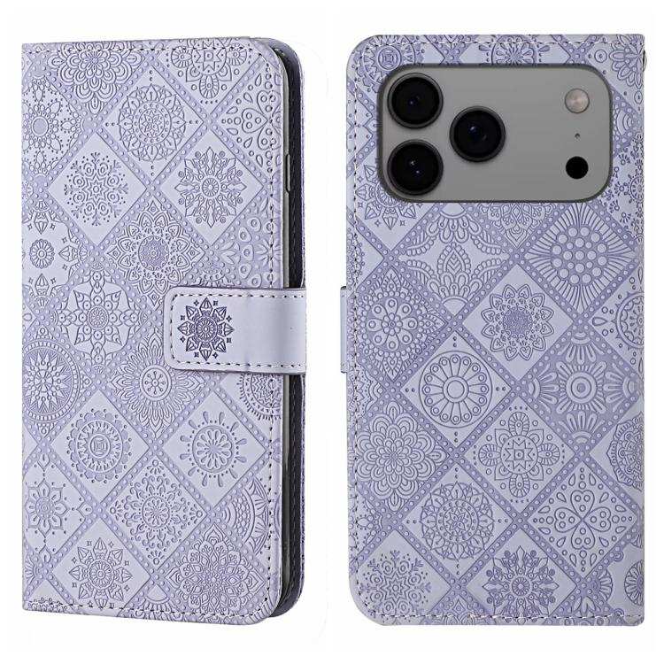 Ethnic Style Embossed Pattern Leather Phone Case