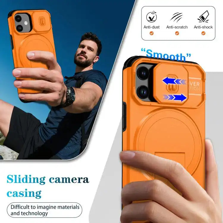 Sliding Camshield MagSafe Holder Phone Case