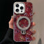 Ink Rhythm Colorful Shell Pattern TPU Hybrid IMD Phone Case with Glitter Holder