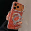 Ink Rhythm Colorful Shell Pattern TPU Hybrid IMD Phone Case with Glitter Holder