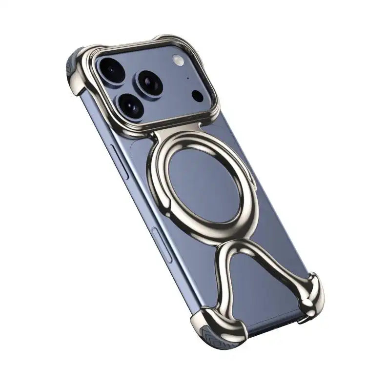 Liquid Plating PC Hollow MagSafe Phone Case