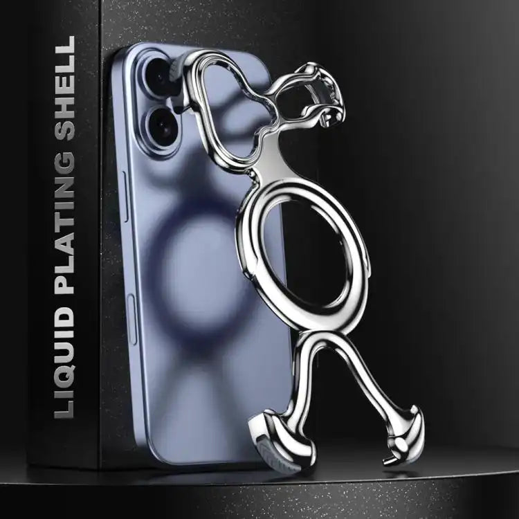 Liquid Plating PC Hollow MagSafe Phone Case