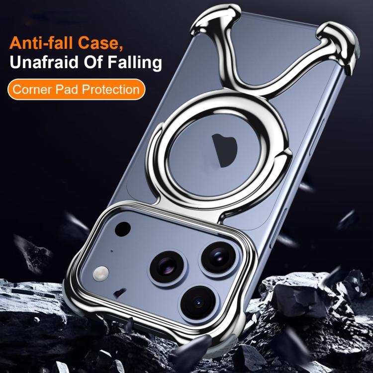 Liquid Plating PC Hollow MagSafe Phone Case