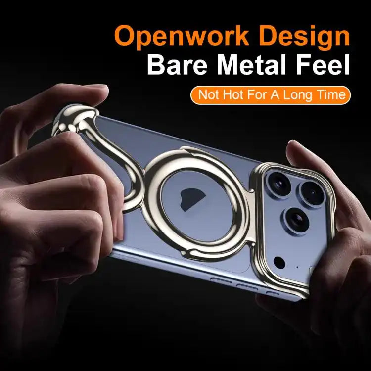 Liquid Plating PC Hollow MagSafe Phone Case