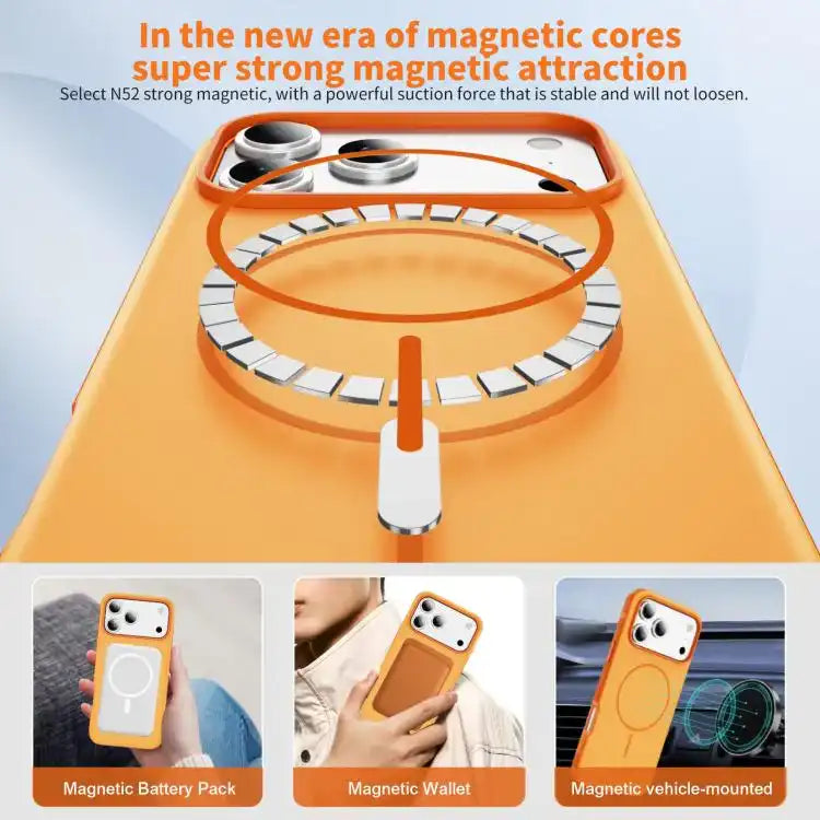 Two-colors Imitation Original Magsafe PC Hybrid TPU Phone Case