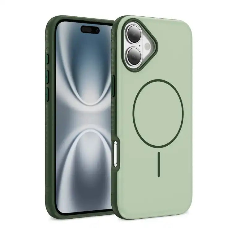 Two-colors Imitation Original Magsafe PC Hybrid TPU Phone Case