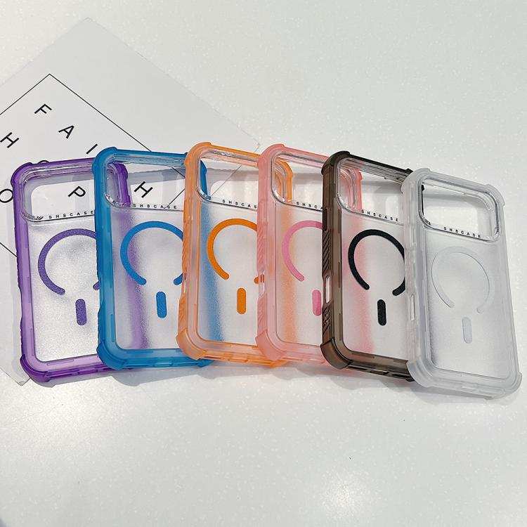 Transparent Matte TPU Hybrid PC 3-in-1 MagSafe Phone Case