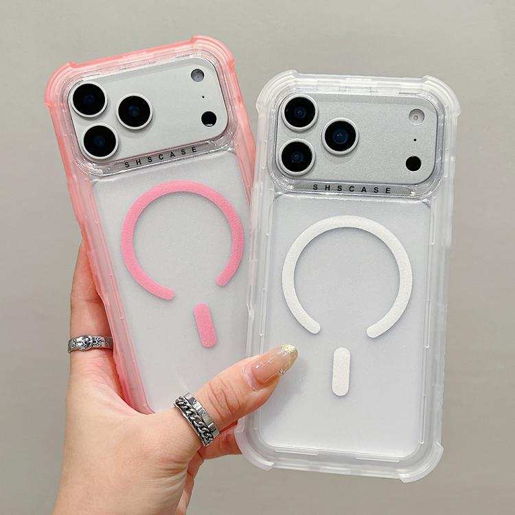 Transparent Matte TPU Hybrid PC 3-in-1 MagSafe Phone Case