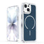Electroplated Dual Color PC Hybrid TPU Soft Frame MagSafe Phone Case