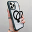 Translucent Edge Transparency Metal Holder MagSafe Phone Case