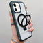 Translucent Edge Transparency Metal Holder MagSafe Phone Case