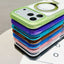 Translucent Edge Transparency Metal Holder MagSafe Phone Case