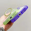 Translucent Edge Transparency Metal Holder MagSafe Phone Case