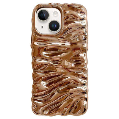 Cream Texture Electroplating TPU Full Coverage Phone Case