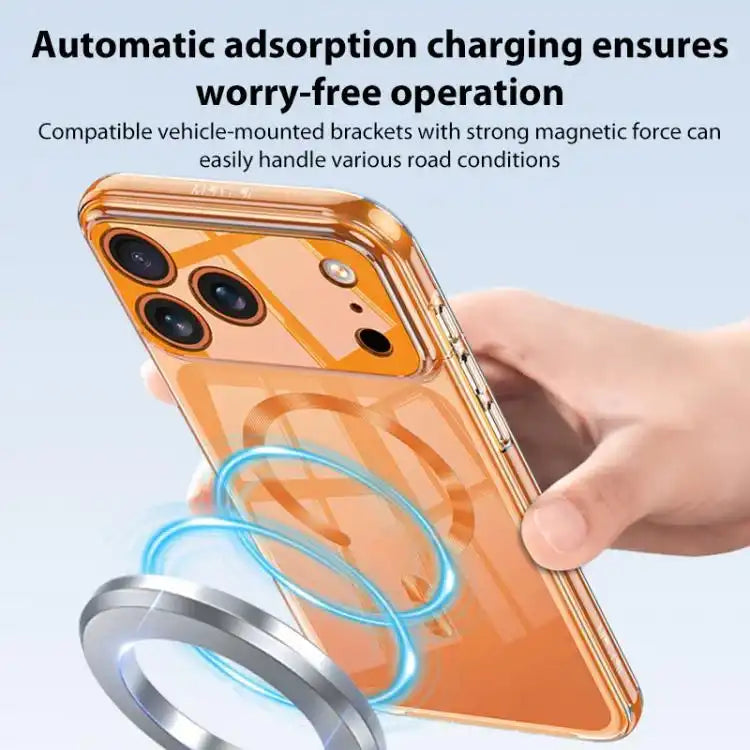 GKK Phantom CD Pattern Magnetic MagSafe Transparent Phone Case MyMobile