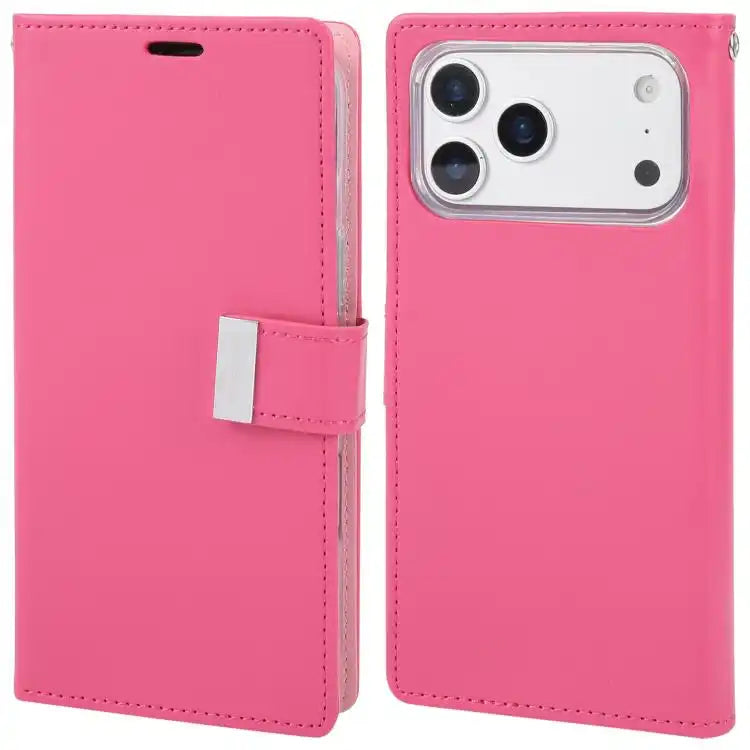 GOOSPERY RICH DIARY Crazy Horse Texture Leather Phone Case