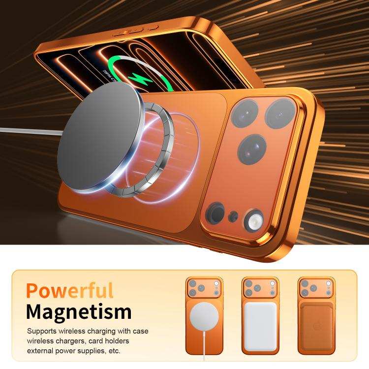 Corning Glass Plating Large Window MagSafe Phone Case