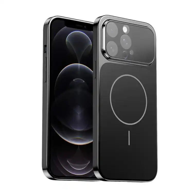 Corning Glass Plating Large Window MagSafe Phone Case