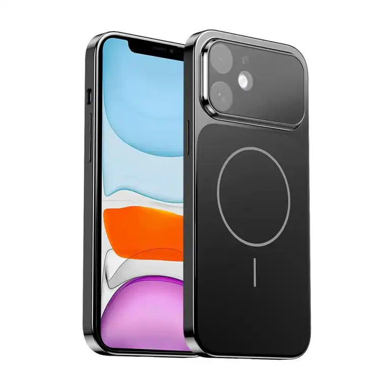 Corning Glass Plating Large Window MagSafe Phone Case