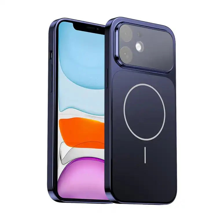Corning Glass Plating Large Window MagSafe Phone Case
