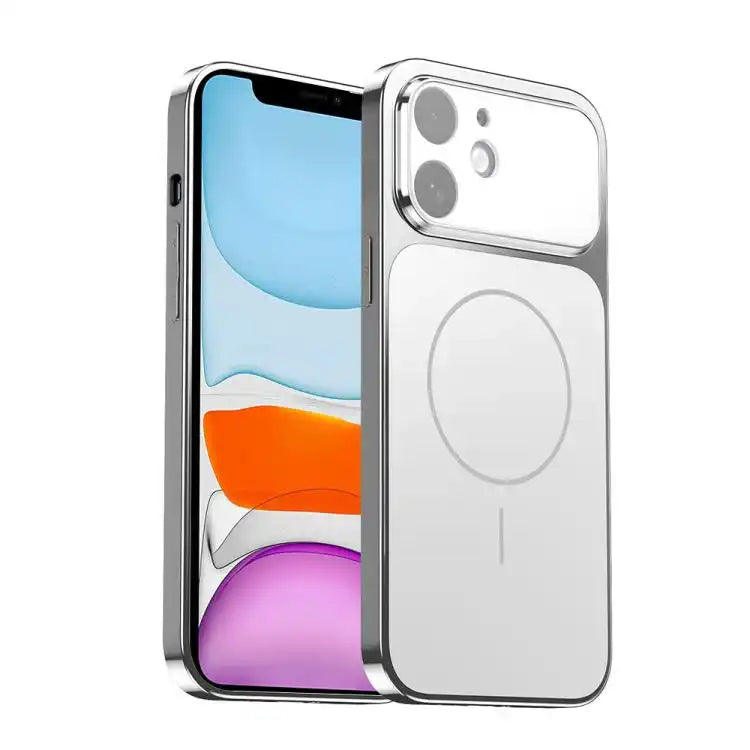 Corning Glass Plating Large Window MagSafe Phone Case