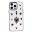 Large Hole Camera Frame Dark-themed Heart Design Full Coverage Phone Case