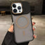 Skin Feel Frosted Metal Lens Holder MagSafe Magnetic Phone Case